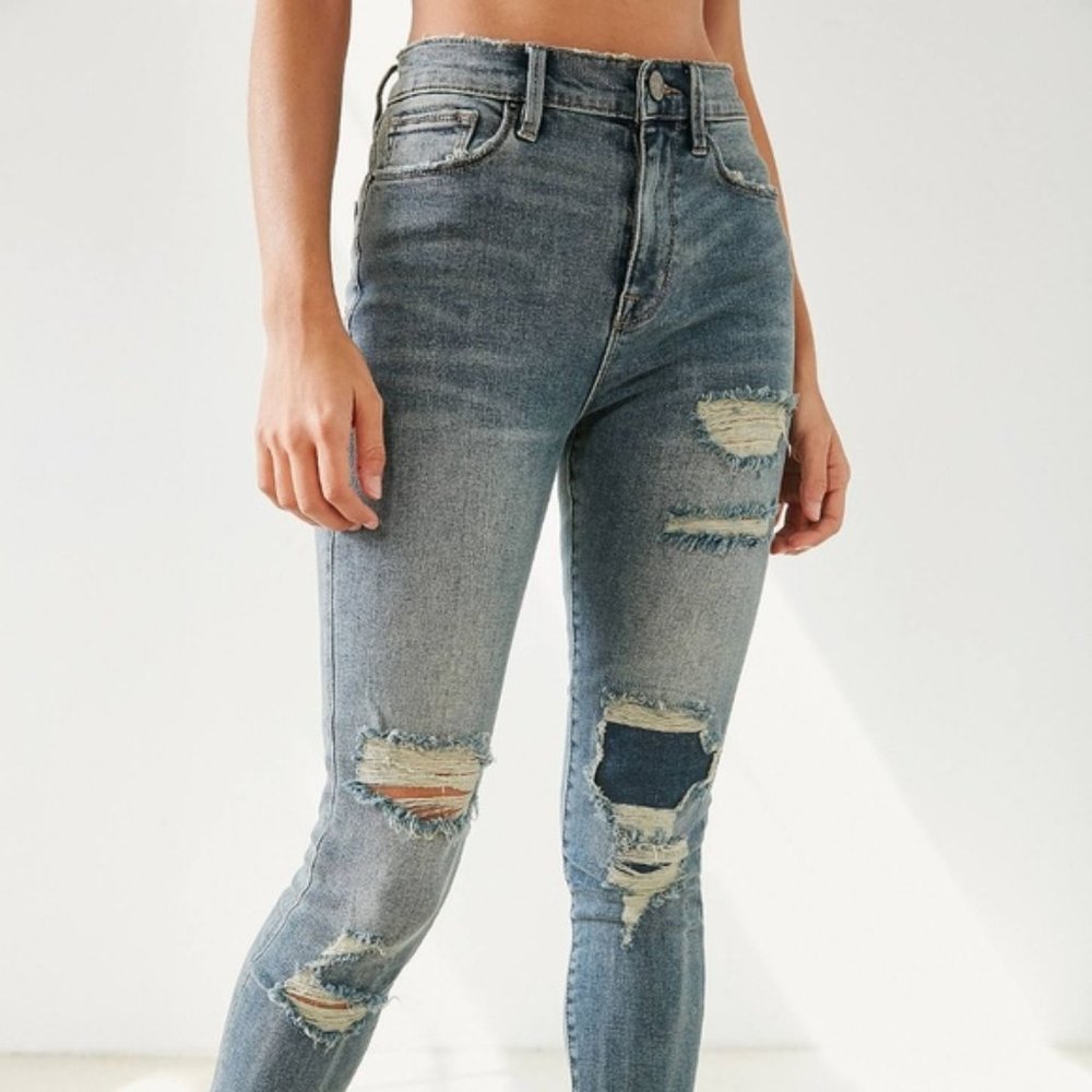 BDG Twig Crop High-Rise Skinny Jean - Distressed